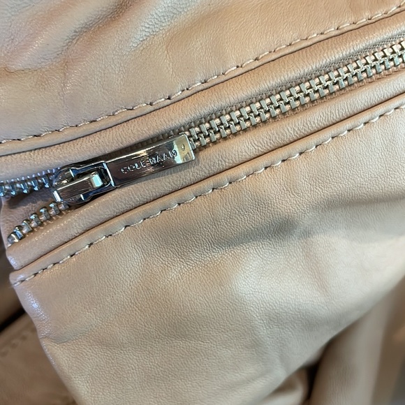 Cole Haan nude color leather jacket (sz 0X) - Picture 13 of 13